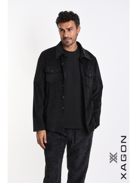 XAGON MAN Corduroy Jacket 1PCOLDE Black XAGON MAN - 5