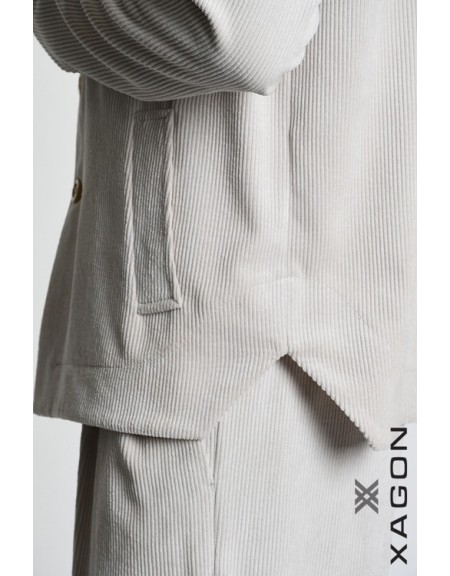 XAGON MAN Πουκάμιισο - Jacket κοτλέ 1PCOLDE Εκρού XAGON MAN - 7