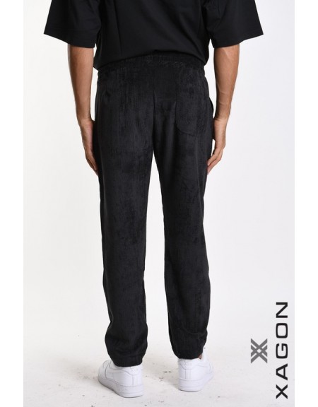 XAGON MAN Παντελόνι κοτλέ 2MDO703 Μαύρο XAGON MAN - 2
