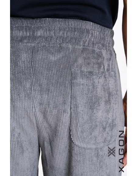 XAGON MAN Παντελόνι κοτλέ 2MDO703 Γκρι XAGON MAN - 2