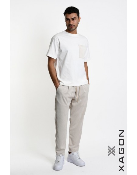 XAGON MAN T-shirt 2MDO704 Ecru XAGON MAN - 3