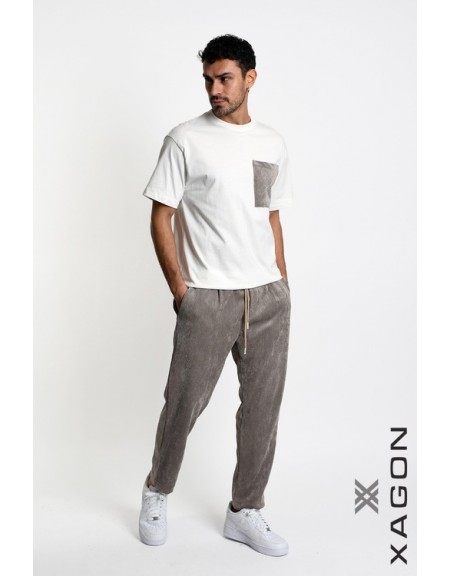 XAGON MAN T-shirt 2MDO704 Grey XAGON MAN - 3