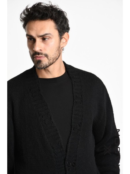 XAGON MAN Ζακέτα πλεκτή 2KOTTUC Μαύρο XAGON MAN - 5