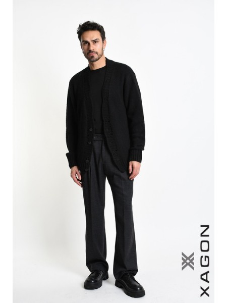 XAGON MAN Knitted cardigan 2KOTTUC Black XAGON MAN - 9