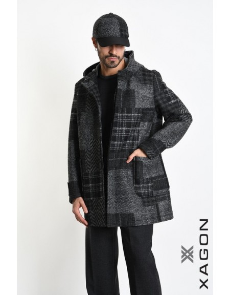XAGON MAN Hat - Jockey checkered 2LGRENO Black - Gray XAGON MAN - 6
