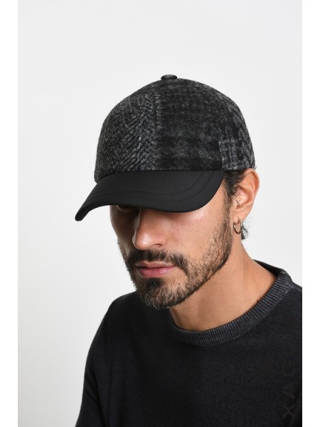XAGON MAN Καπέλο - Jockey καρό 2LGRENO Μαύρο - Γκρι XAGON MAN - 2