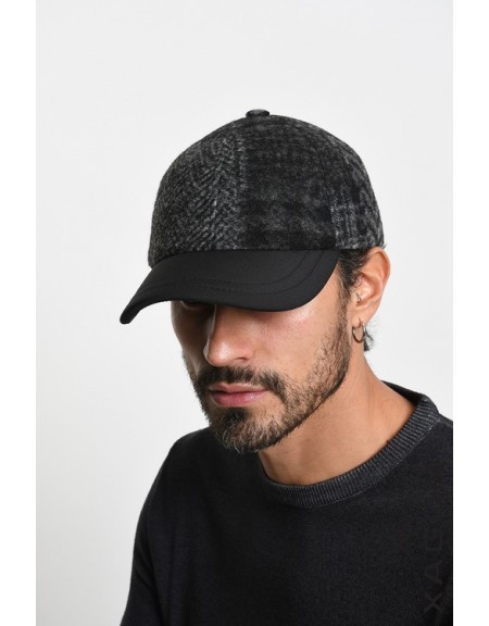 XAGON MAN Καπέλο - Jockey καρό 2LGRENO Μαύρο - Γκρι XAGON MAN - 2
