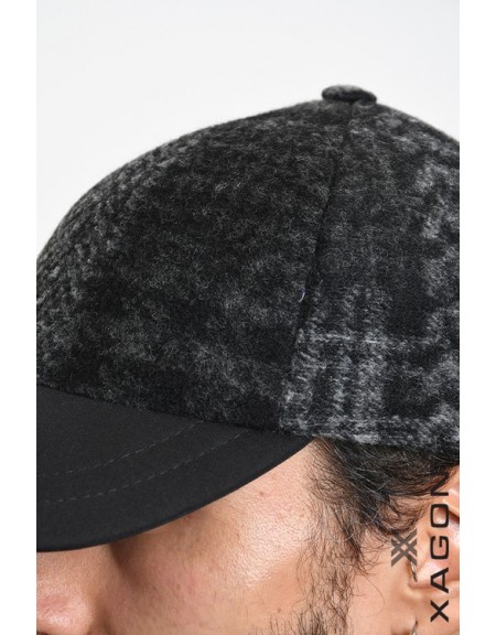 XAGON MAN Hat - Jockey checkered 2LGRENO Black - Gray XAGON MAN - 7