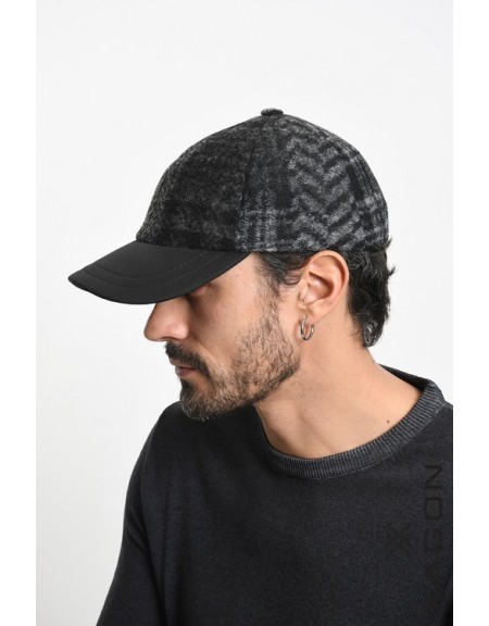 XAGON MAN Hat - Jockey checkered 2LGRENO Black - Gray XAGON MAN - 1