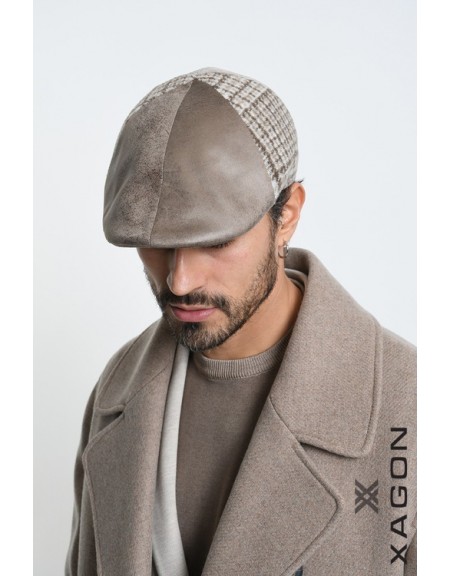 XAGON MAN Καπέλο - Τραγάσκα καρό 2LTABIG Μπεζ - Καφέ XAGON MAN - 2