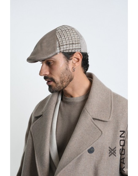 XAGON MAN Καπέλο - Τραγάσκα καρό 2LTABIG Μπεζ - Καφέ XAGON MAN - 8