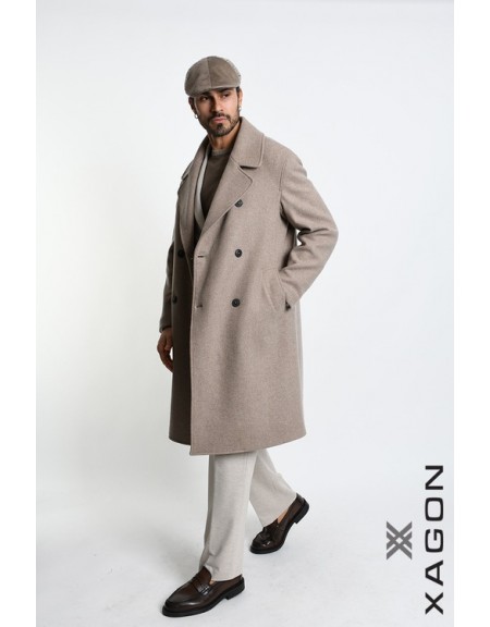 XAGON MAN Hat - Checkered Hat 2LTABIG Beige - Brown XAGON MAN - 4