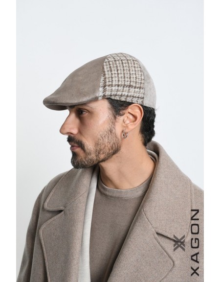 XAGON MAN Καπέλο - Τραγάσκα καρό 2LTABIG Μπεζ - Καφέ XAGON MAN - 10