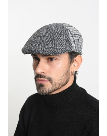 XAGON MAN Hat - Checkered Bucket Hat 2LFK700 Black - Gray XAGON MAN - 2
